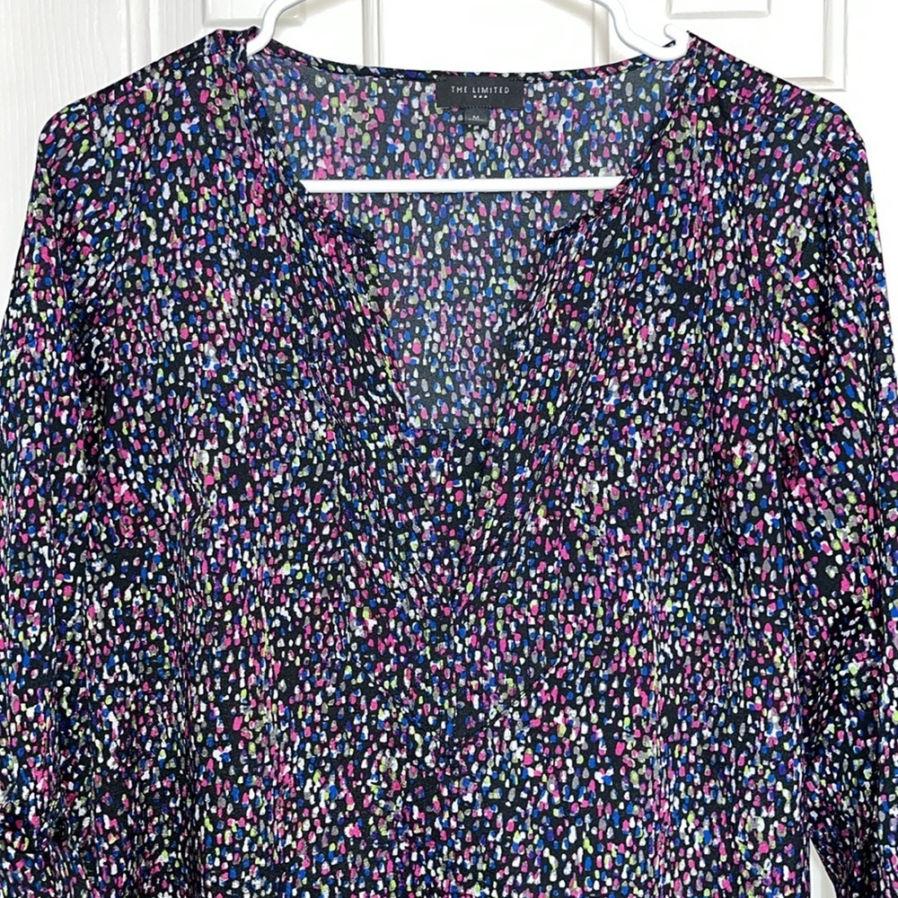 The Limited • Women’s Long Sleeve Multicolor Tunic • Size Medium - Picture 3 of 8